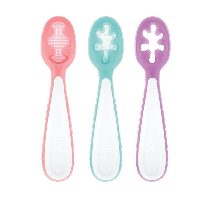 Load image into Gallery viewer, Nuby 3 Stage Dipper Spoons
