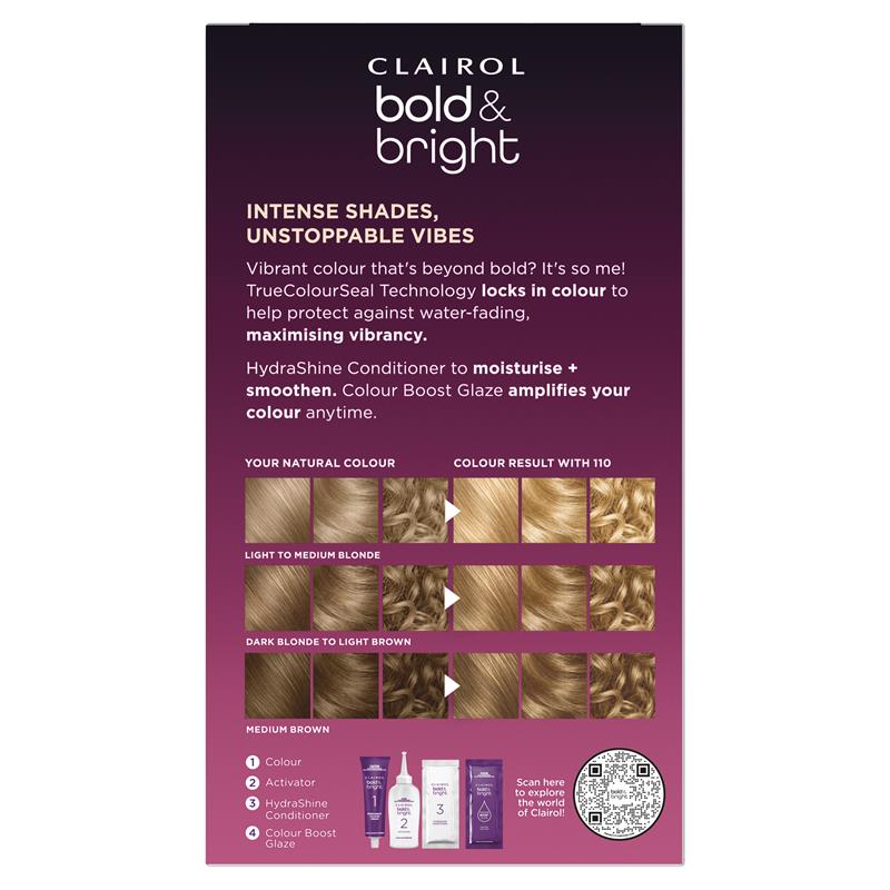 Load image into Gallery viewer, Clairol Bold &amp; Bright Permanent Hair Colour 110 Pina Colada
