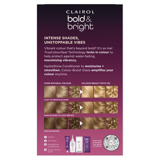 Clairol Bold & Bright Permanent Hair Colour 110 Pina Colada