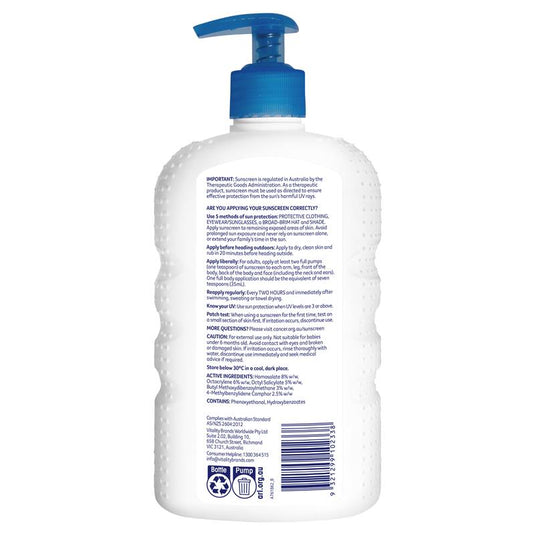 Cancer Council SPF 50+ Watersport 500ml Pump