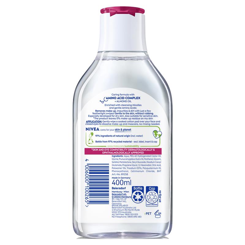 Load image into Gallery viewer, NIVEA Micellar Water Caring 400ml
