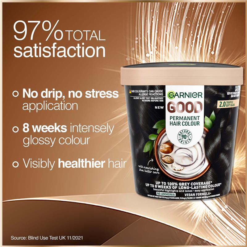 Load image into Gallery viewer, Garnier Good Hair Colour 2.0 Truffle Soft Black
