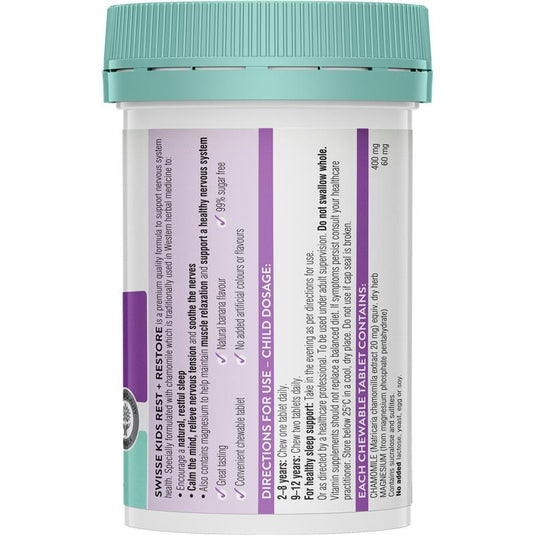 Swisse Kids Rest & Restore 60 Tablets