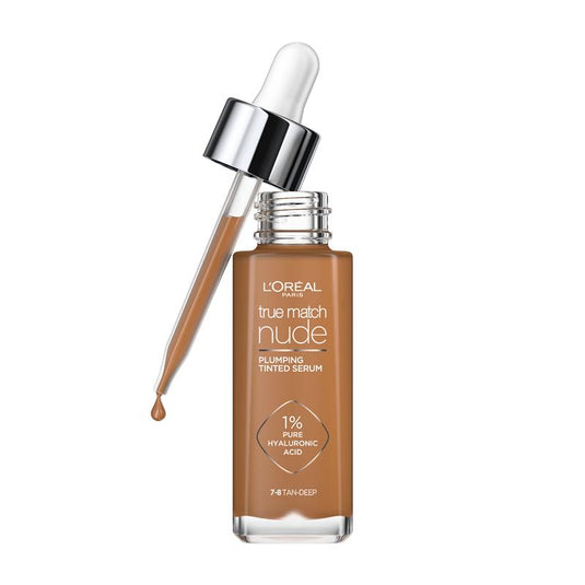 L'Oreal Paris True Match Nude Plumping Tinted Serum 7-8 Tan Deep