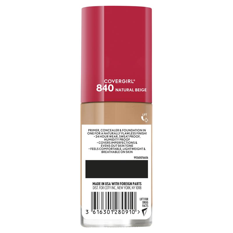 Load image into Gallery viewer, Covergirl Outlast Extreme Wear Foundation 840 Natural Beige 30ml
