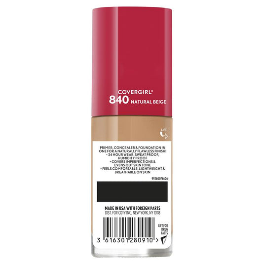 Covergirl Outlast Extreme Wear Foundation 840 Natural Beige 30ml