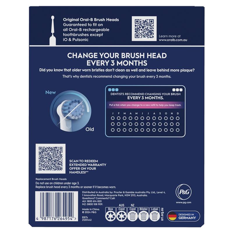 Load image into Gallery viewer, Oral B Power Toothbrush Sensitive Clean Refills16 Pack
