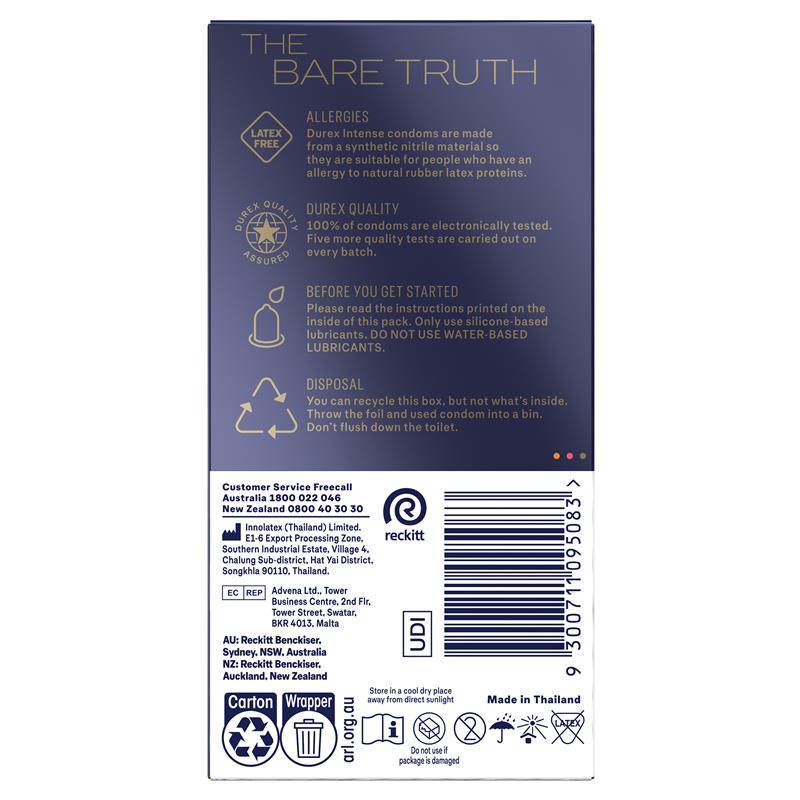 Load image into Gallery viewer, Durex Intense Regular Condom 10 Pack
