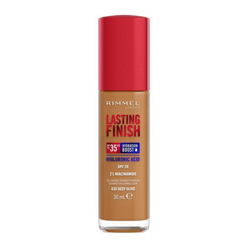 Load image into Gallery viewer, Rimmel Lasting Finish 35HR Foundation 430 Deep Olive

