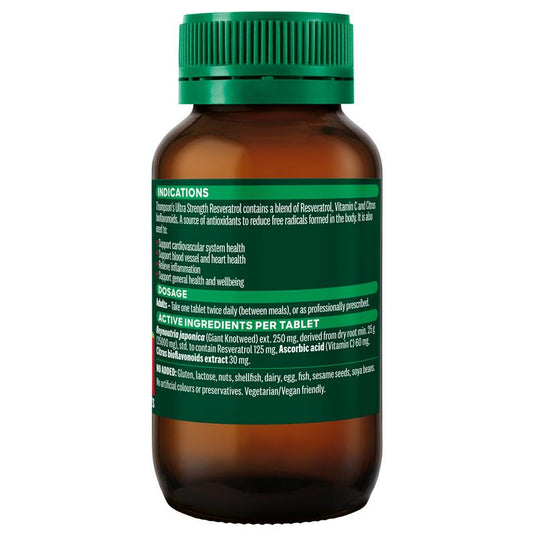 Thompson's Ultra Strength Resveratrol 60 Tablets
