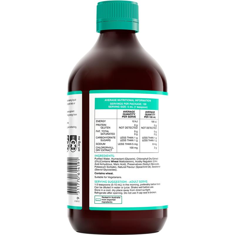 Load image into Gallery viewer, Swisse Chlorophyll Spearmint 500ml
