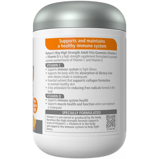 Nature's Way Adult Vita Gummies Sugar Free High Strength Vitamin C 130 Gummies Exclusive Size