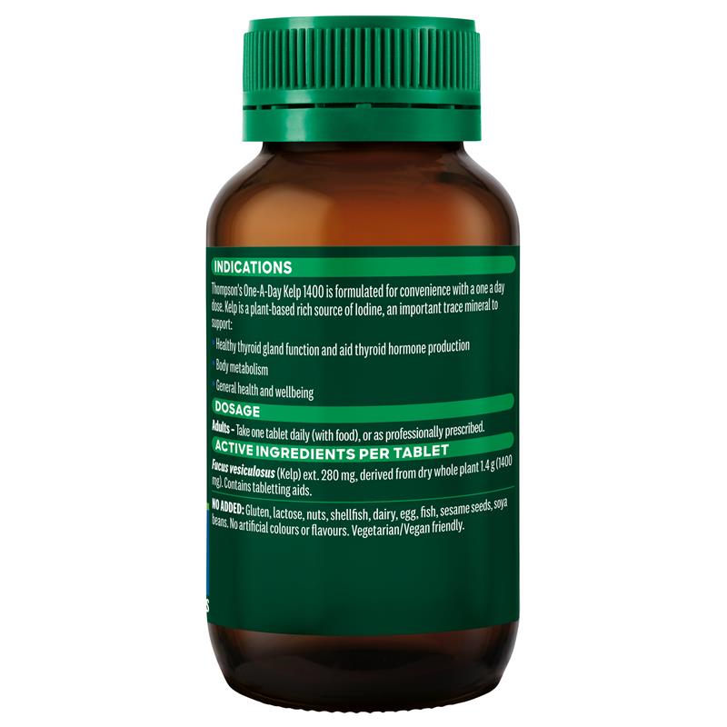 Load image into Gallery viewer, Thompson's Kelp 1400mg 120 Tablets
