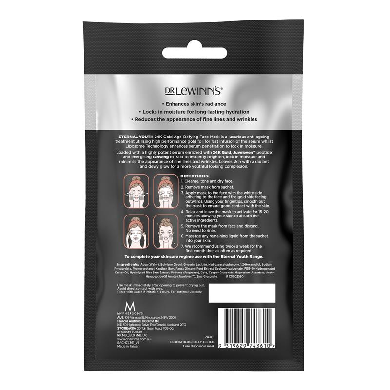 Load image into Gallery viewer, Dr. LeWinn's Barrier Protect 24K Gold Hydrating Face Mask
