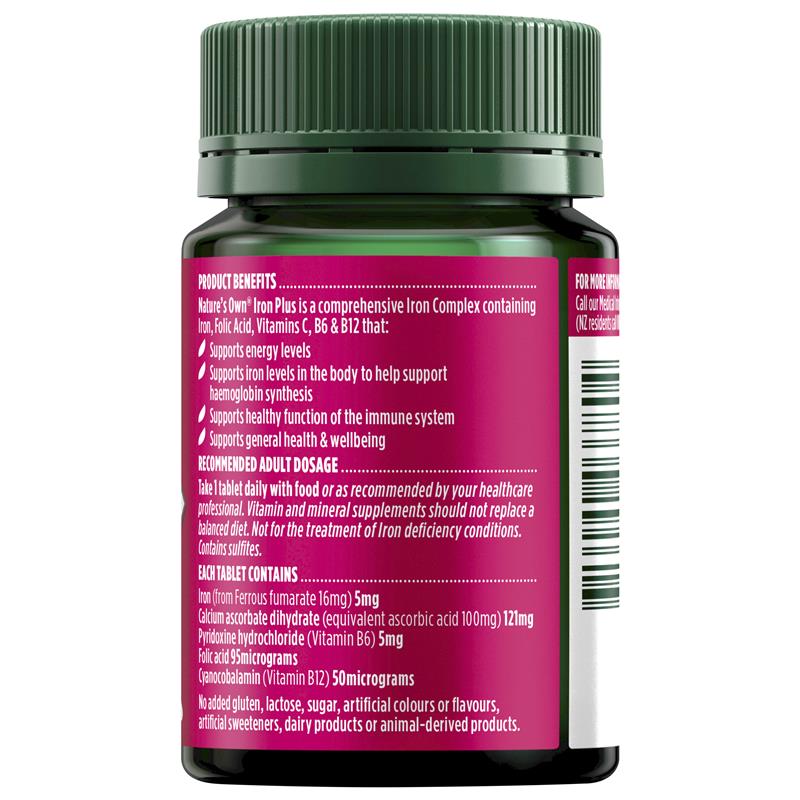 Load image into Gallery viewer, Nature's Own Iron Plus 50 Tablets

