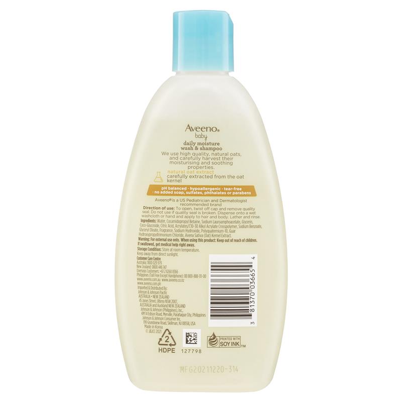Load image into Gallery viewer, Aveeno Baby Daily Moisture Lightly Scented Wash &amp; Shampoo 236mL
