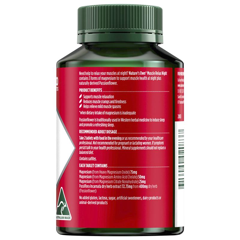 Load image into Gallery viewer, Nature's Own Muscle Relax Night 120 Tablets
