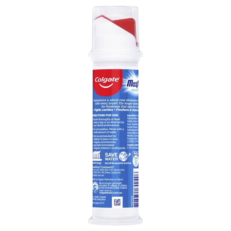 Load image into Gallery viewer, Colgate Toothpaste Max Fresh Coolmint Pump 130g
