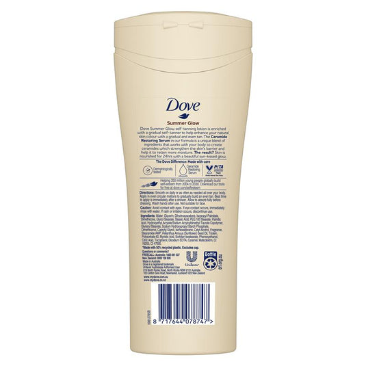 Dove Summer Glow Medium - Dark Skin 400ml