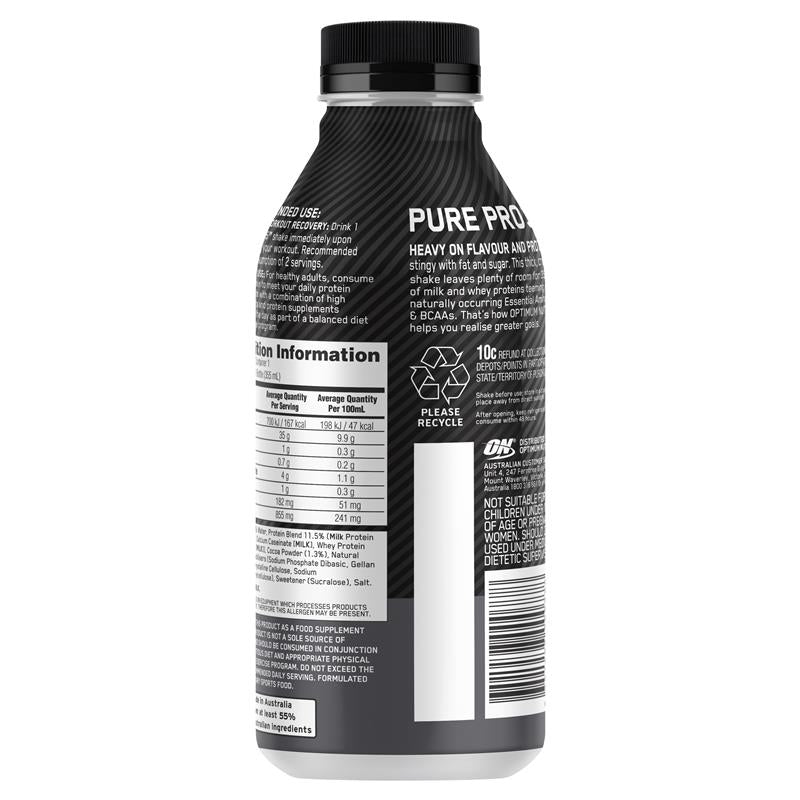 Load image into Gallery viewer, Optimum Nutrition Pure Pro 35 Chocolate 355ml
