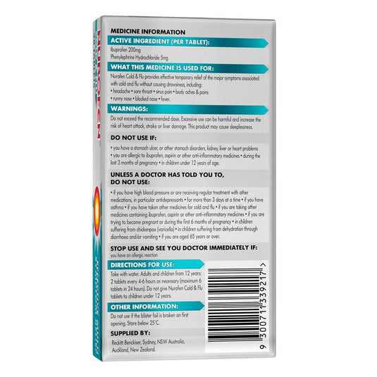 Nurofen Cold and Flu PE 48 Tablet