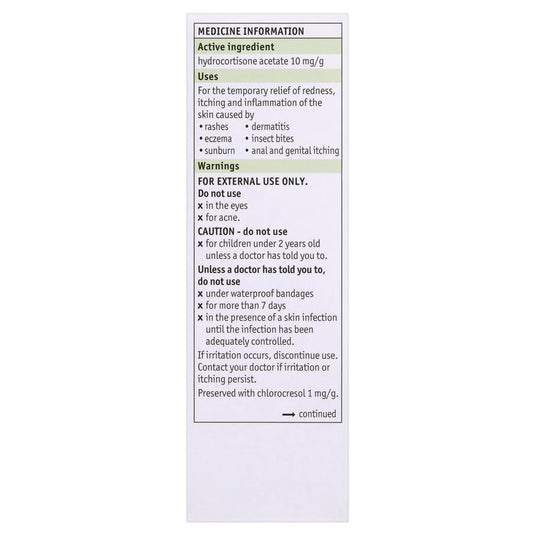 Cortic DS Cream 1% 30g - Hydrocortisone (S3)