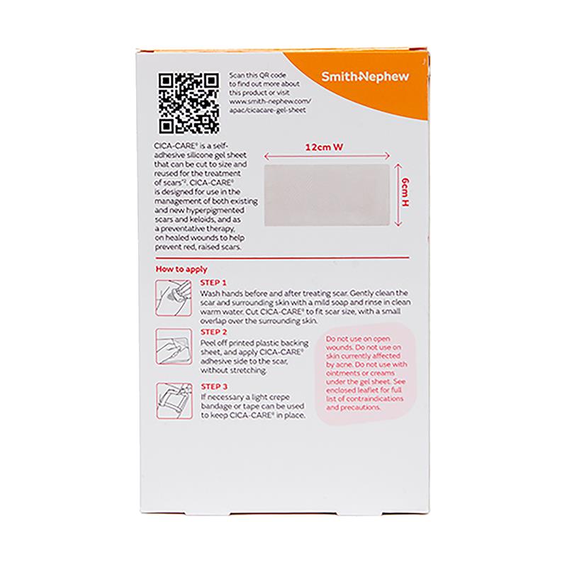 Load image into Gallery viewer, Cica Care Scar Silicone Gel Sheet 12cm x 6cm (This contains 1 sheet only)
