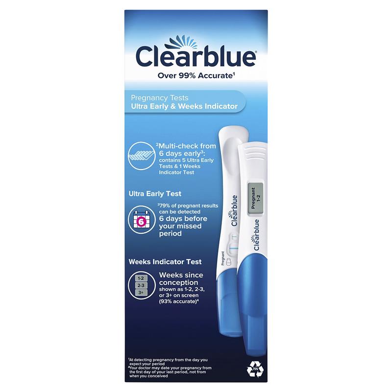 Load image into Gallery viewer, Clearblue Pregnancy Test Multi Check Early, 6 Tests
