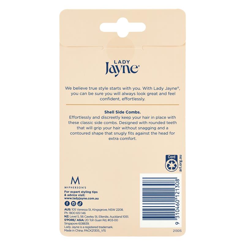 Load image into Gallery viewer, Lady Jayne Side Comb, Shell, Pk4
