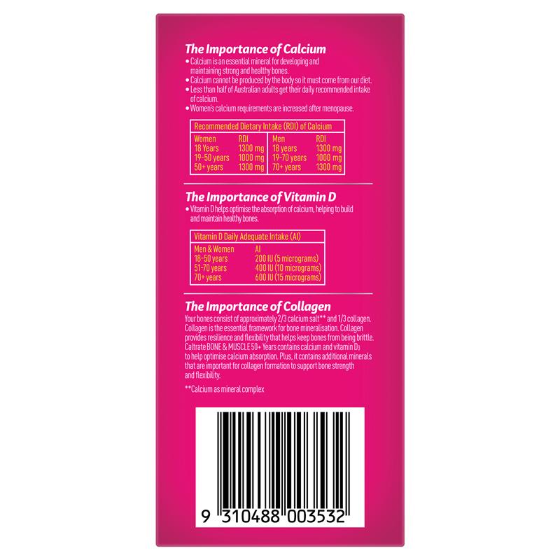 Load image into Gallery viewer, Caltrate Bone &amp; Muscle 50+ 100 Tablets
