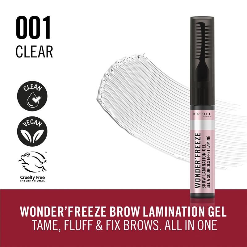 Load image into Gallery viewer, Rimmel Wonder Freeze Brow Lamination Gel 001 Clear
