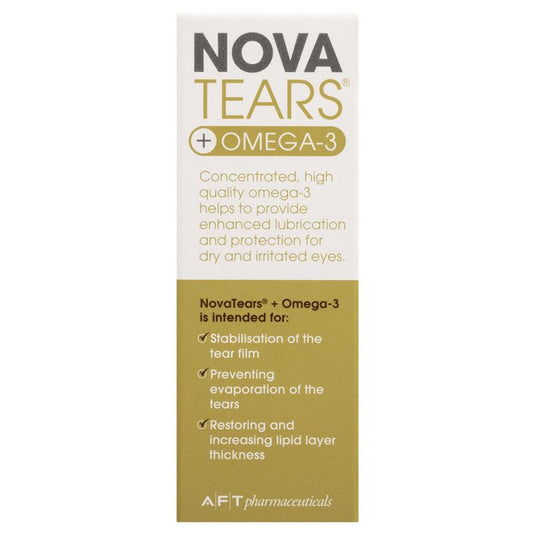 Nova Tears + Omega3 Preservative Free Lubricating Eye Drops 3ml