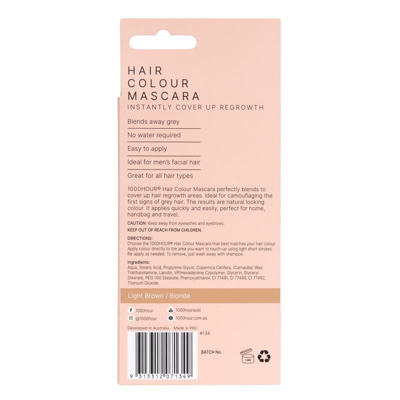 Load image into Gallery viewer, 1000 Hour Hair Colour Mascara Light Brown/Blonde  12g
