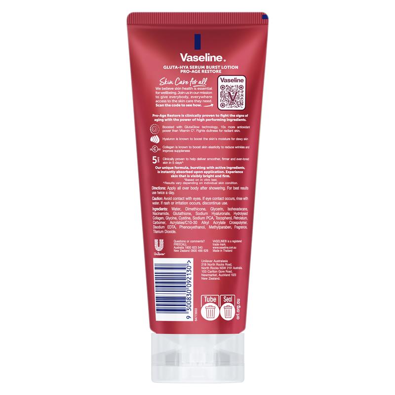 Load image into Gallery viewer, Vaseline Gluta-Hya Serum Boost Lotion Pro Age Restore 200ml
