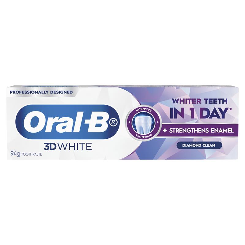 Load image into Gallery viewer, Oral B Toothpaste 3D White Intensive Whitening Diamond Clean 94g
