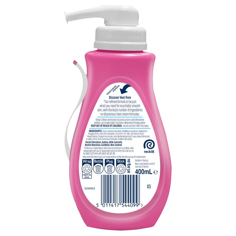Load image into Gallery viewer, Veet Pure Hair Removal Cream Legs And Body Sensitive Skin 400ml

