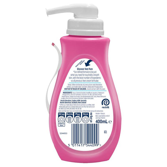 Veet Pure Hair Removal Cream Legs And Body Sensitive Skin 400ml