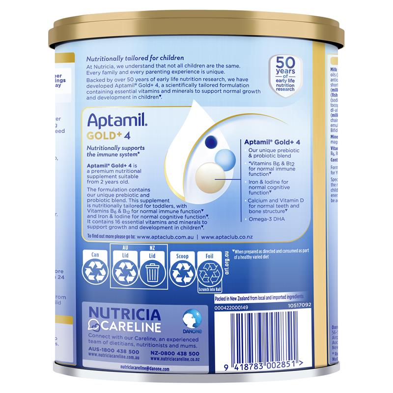 Load image into Gallery viewer, Aptamil Gold+ 4 Junior Nutritional Supplement Milk Drink From 2 Years 900g
