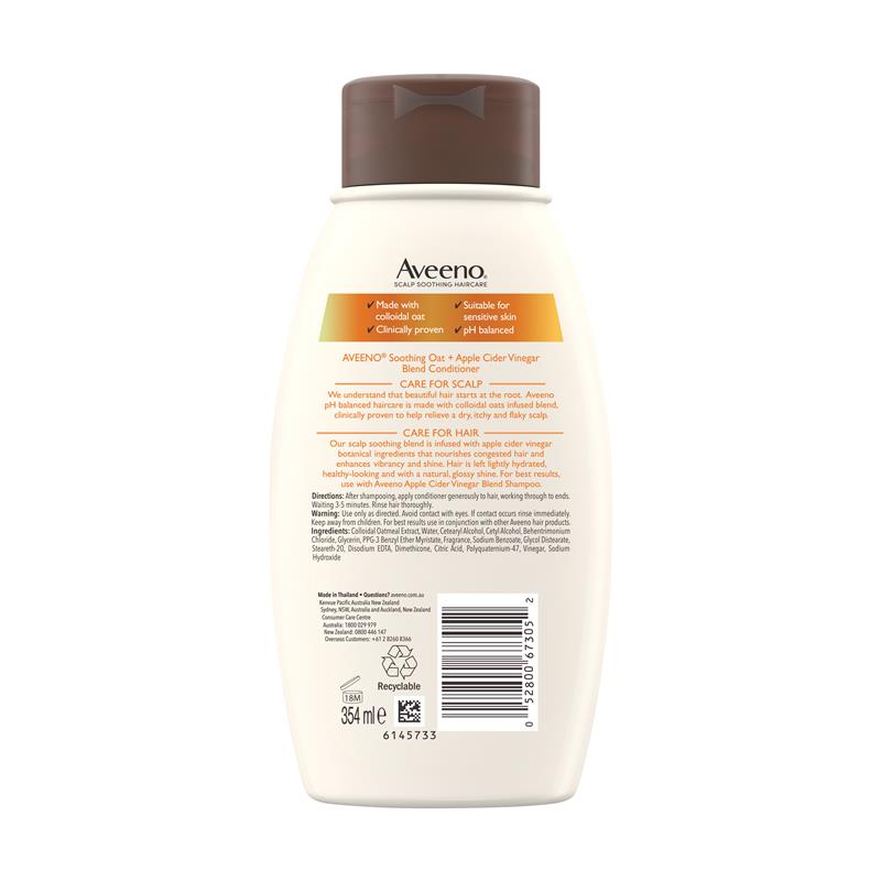 Load image into Gallery viewer, Aveeno Apple Cider Vinegar Clarifying Conditioner for Dull Hair 354mL
