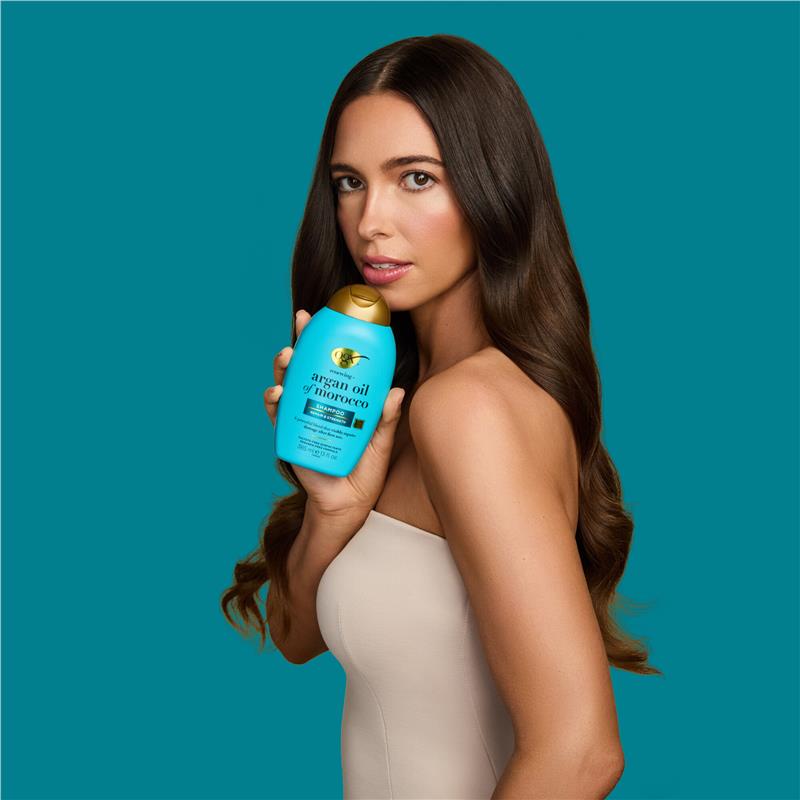 Load image into Gallery viewer, Ogx Renewing + Repairing &amp; Shine Argan Oil of Morocco Shampoo For Dry &amp; Damaged Hair 385mL
