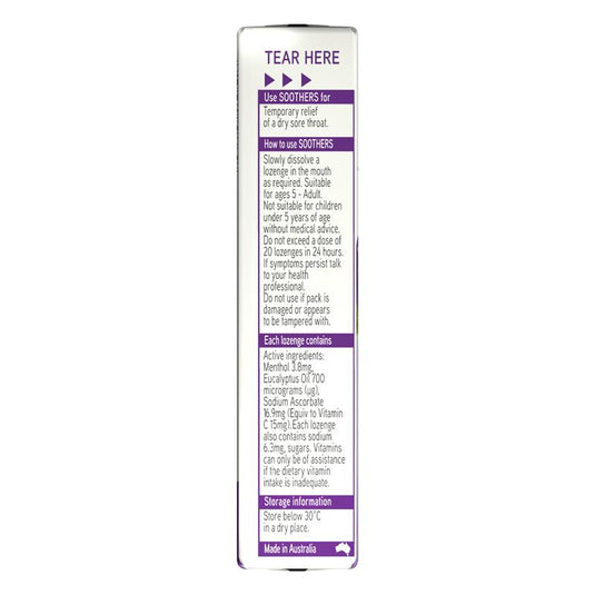 Soothers Blackcurrant Lozenges 10