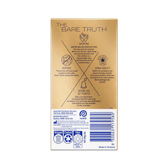 Durex Invisible Wide Fit Condoms 10 Pack