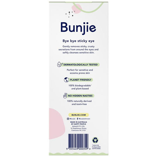 Bunjie Probiotic Baby Eye Wipes 60 Exclusive Size
