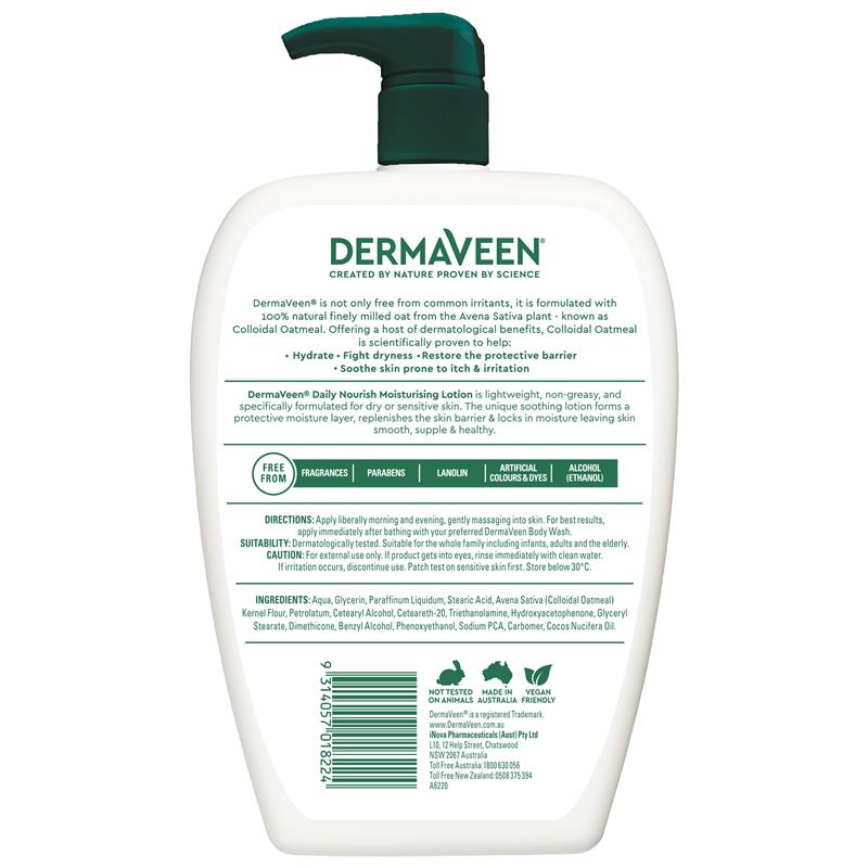 Load image into Gallery viewer, DermaVeen Daily Nourish Moisturising Lotion 1.25L Exclusive Size
