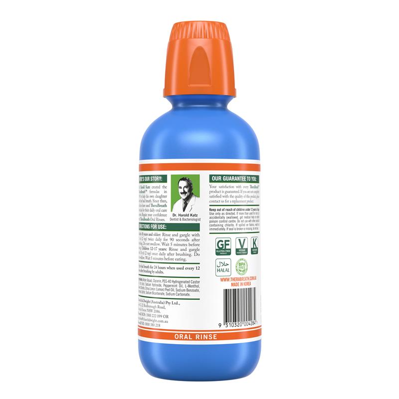 Load image into Gallery viewer, Therabreath Icy Mint Oral Rinse 473ml
