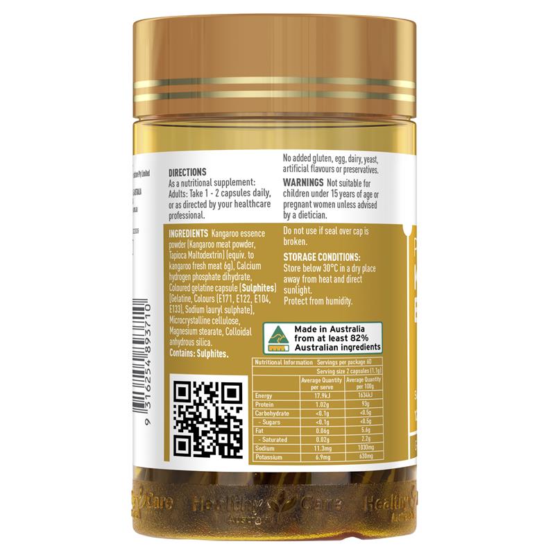 Load image into Gallery viewer, Healthy Care Kangaroo Essence 120 Capsules
