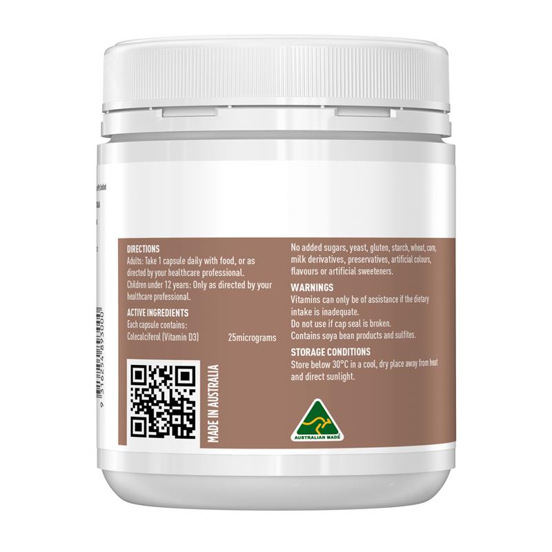Load image into Gallery viewer, Healthy Care Vitamin D3 1000IU 500 Capsules
