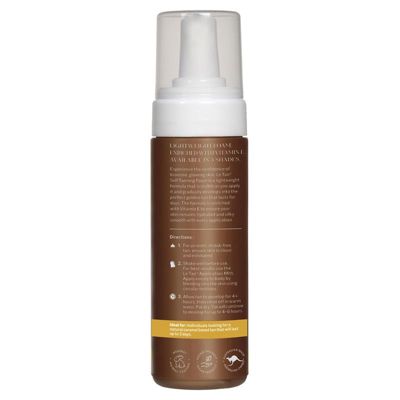 Load image into Gallery viewer, Le Tan Classic Tan Self Tanning Foam Light Medium 180ml
