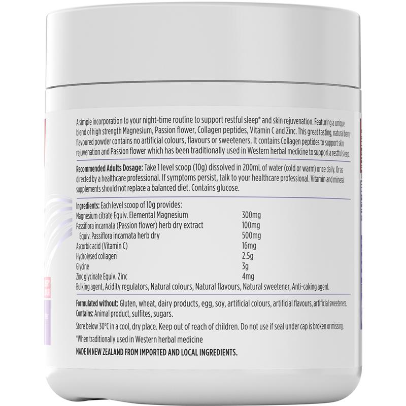 Load image into Gallery viewer, Nutra-Life Magnesium Sleep + Collagen Renew Berry Flavoured Powder 250g
