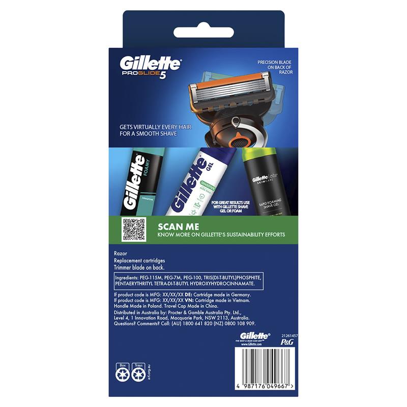 Load image into Gallery viewer, Gillette Proglide Manual Razor + 4 Blade Refills Starter Kit
